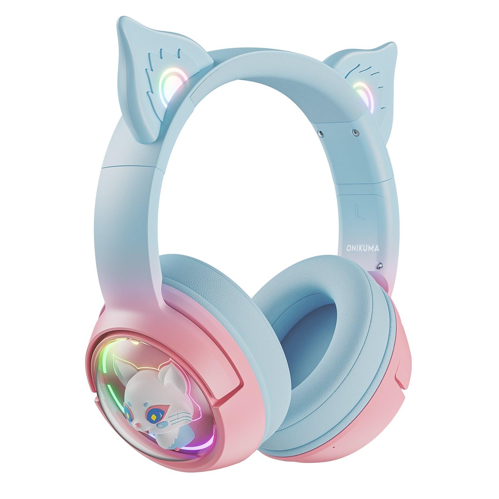 ONIKUMA B5 Gradient 2.4G Wireless Bluetooth Wired 3-mode Linghu Headphones, RGB Switch Headset - onikuma-1