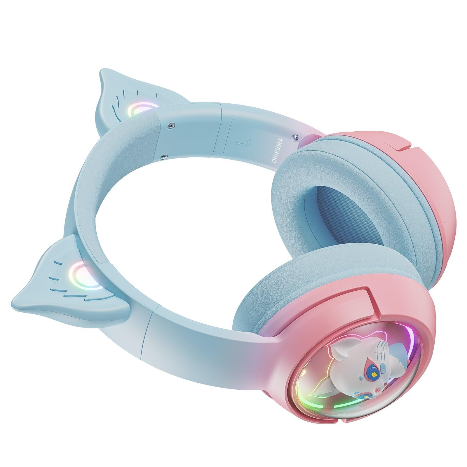ONIKUMA B5 Gradient 2.4G Wireless Bluetooth Wired 3-mode Linghu Headphones, RGB Switch Headset - onikuma-1