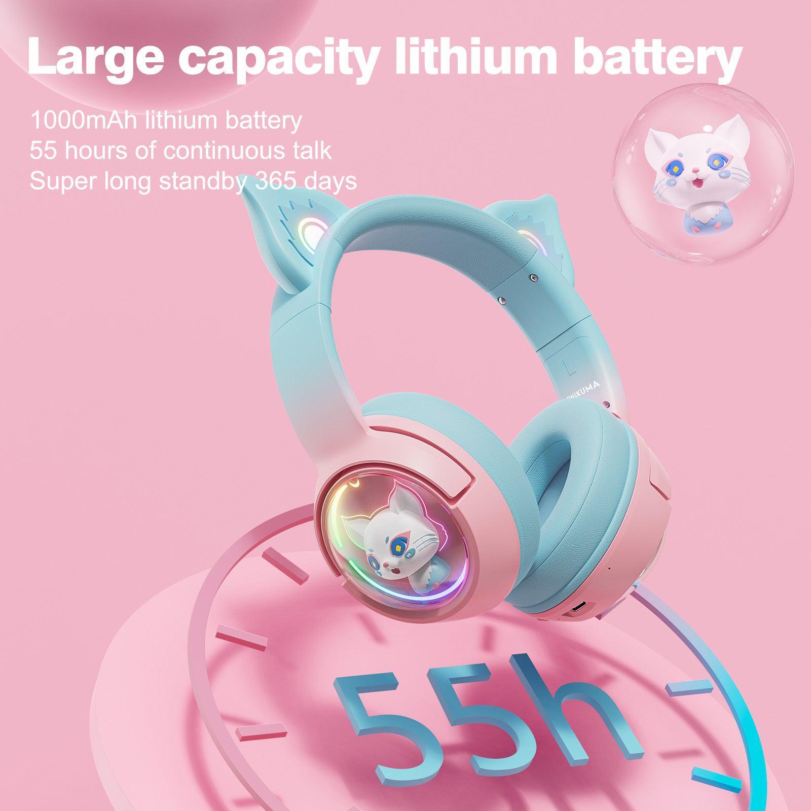 ONIKUMA B5 Gradient 2.4G Wireless Bluetooth Wired 3-mode Linghu Headphones, RGB Switch Headset - onikuma-1
