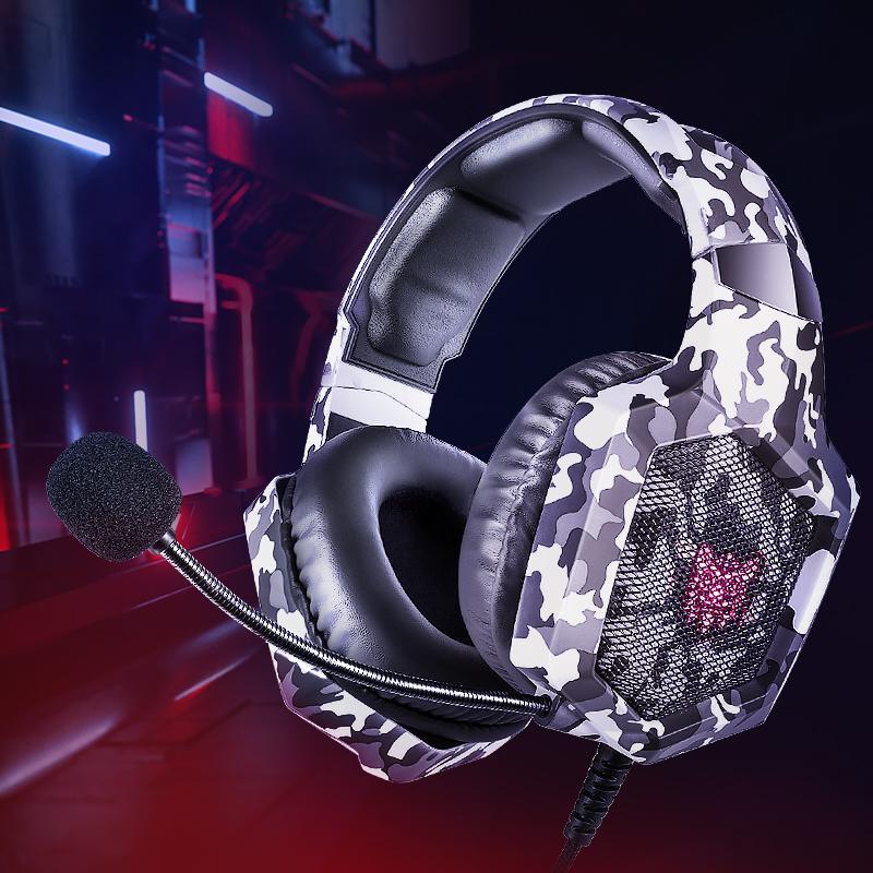 ONIKUMA K8 Wired Stereo Gaming Headphones With Mic LED Lights - onikuma-1