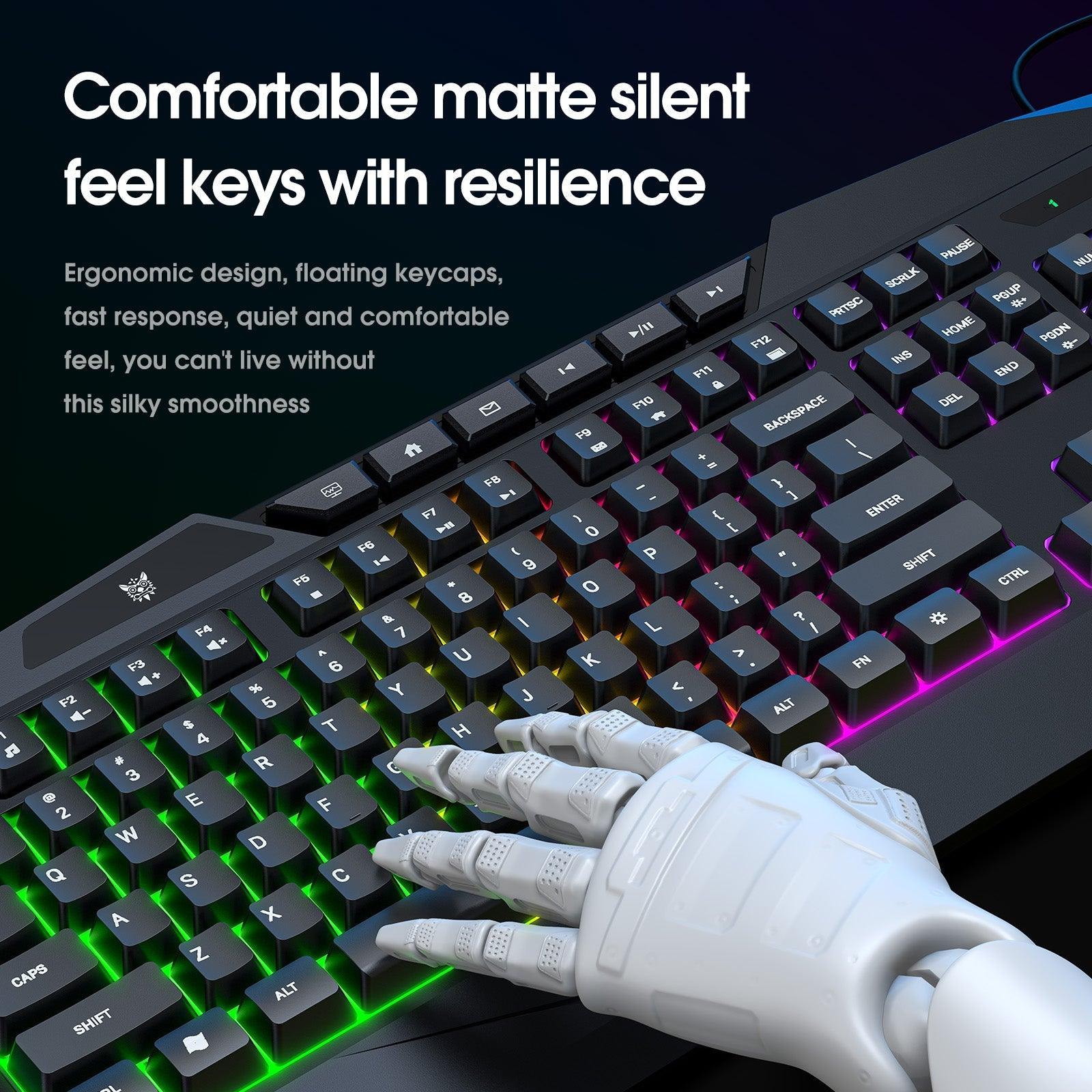 ONIKUMA TZ3006 3 in 1 Gaming Combo - G22 Keyboard / CW917 Mouse/ MP002 Mouse Pad - onikuma-1