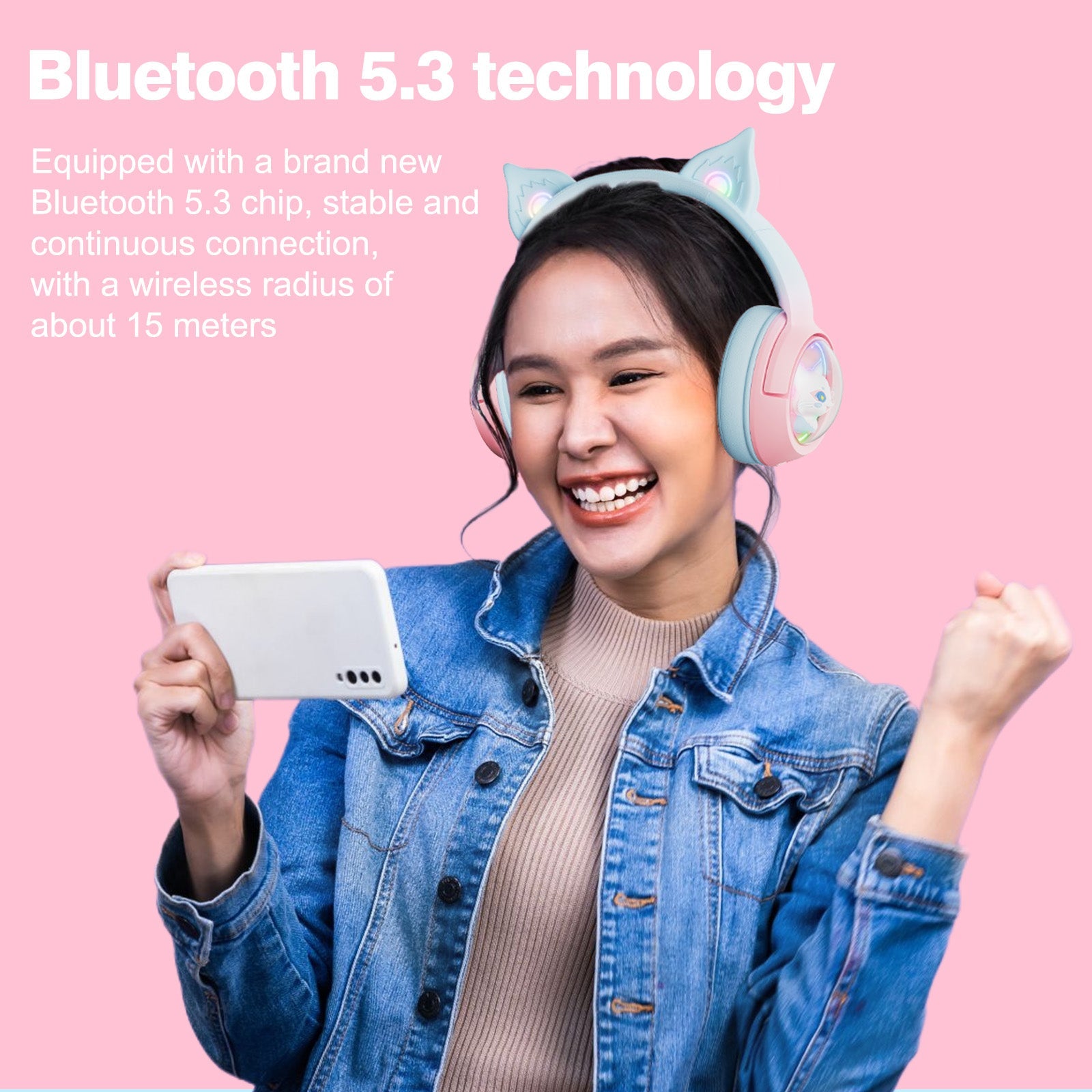 ONIKUMA B5 Gradient 2.4G Wireless Bluetooth Wired 3-mode Linghu Headphones