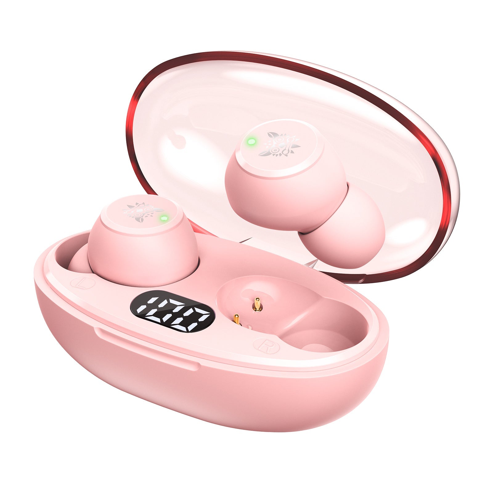 ONIKUMA T305 TWS Wireless Bluetooth V5.3 Earbuds Stereo / Hi-Fi Super Bass / Noise Canceling / Smart Touch-Pink