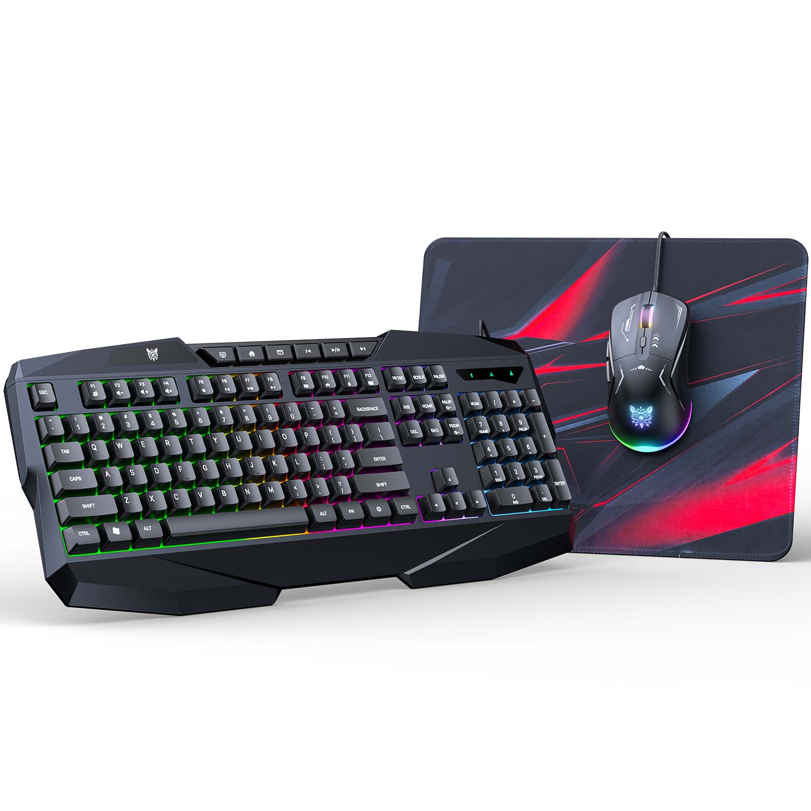 ONIKUMA TZ3006 3 in 1 Gaming Combo - G22 Keyboard / CW917 Mouse/ MP002 Mouse Pad - onikuma-1