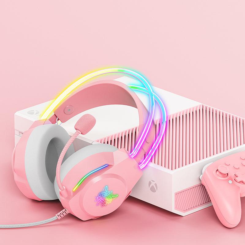 ONIKUMA X26 Head-mounted Earphone RGB Light, Noise Reduction Wired Headphone - onikuma-1