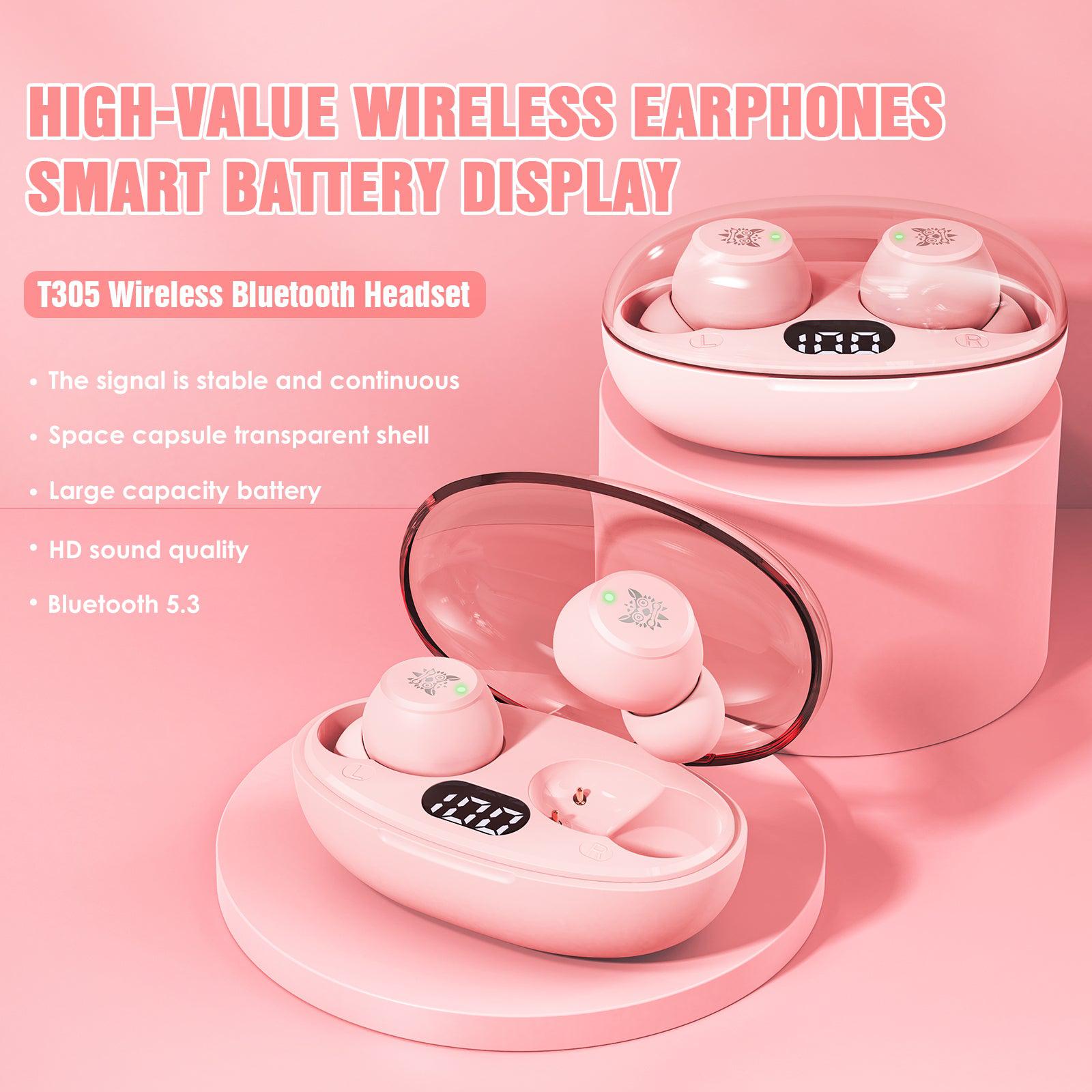 ONIKUMA T305 TWS Wireless Bluetooth V5.3 Earbuds, Digital Display Noise Reduction Fast Charging Earphone