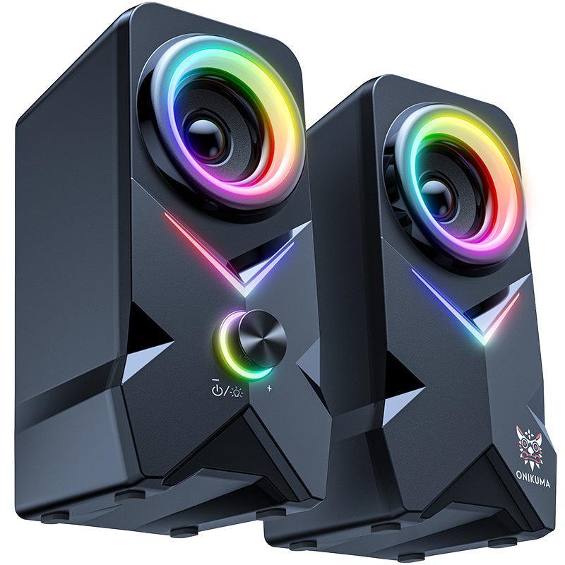 ONIKUMA L2 RGB Full Range Speaker, 15 Inch Home Tweeter Professional Sound Speaker, Home Theater Sound Speaker, Gaming Speakers - onikuma-1