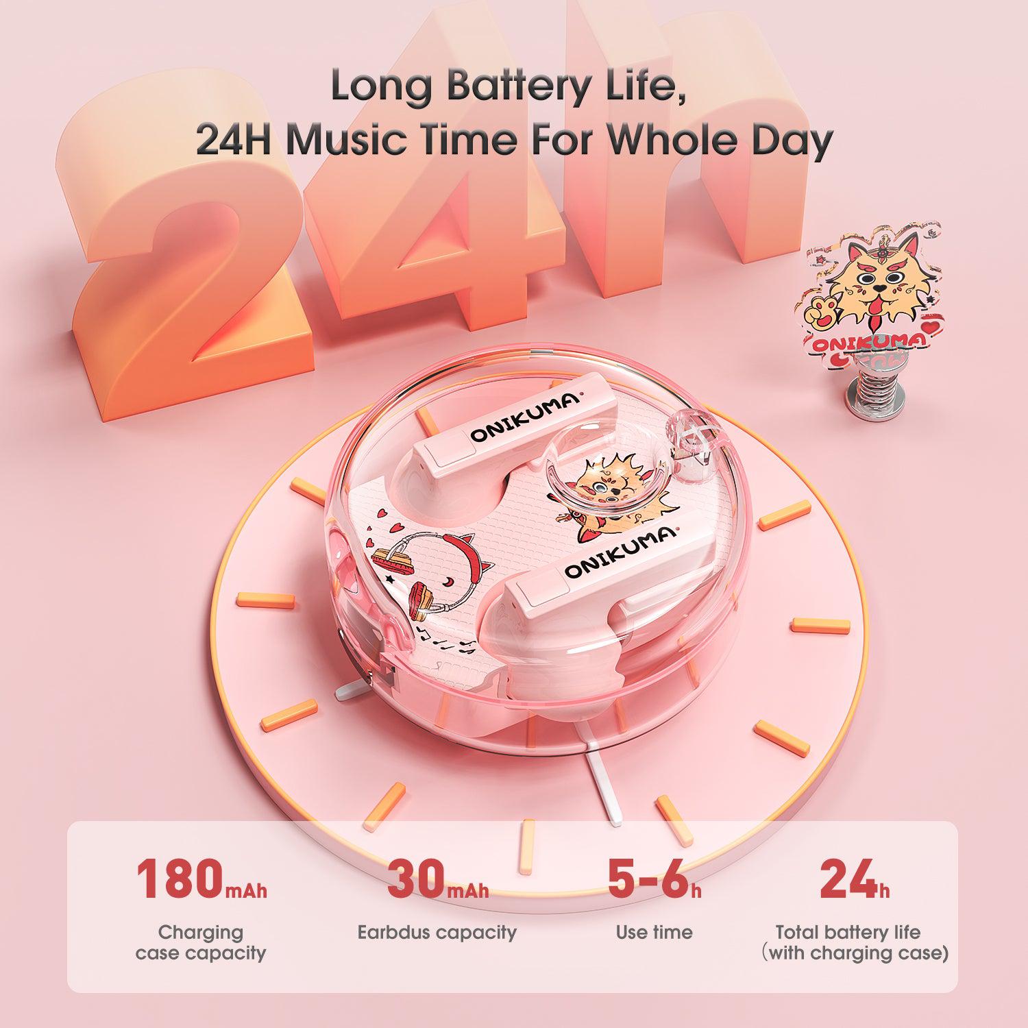 ONIKUMA T301 TWS Cartoon Earphone with Long Battery Life