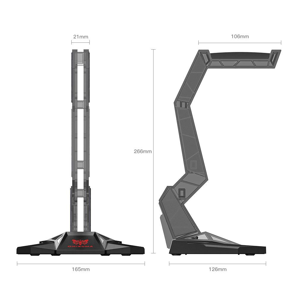 ONIKUMA ST-3 Acrylic Head-mounted Gaming Headset Stand - onikuma-1