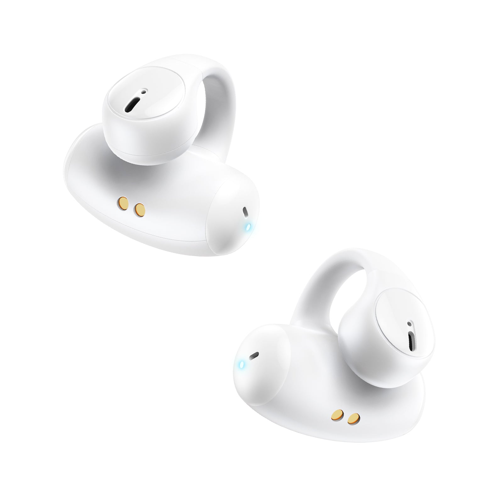 ONIKUMA T306 TWS Ear Clip Design Bluetooth Headset, BT 5.3 Stereo HIFI Earphones-White