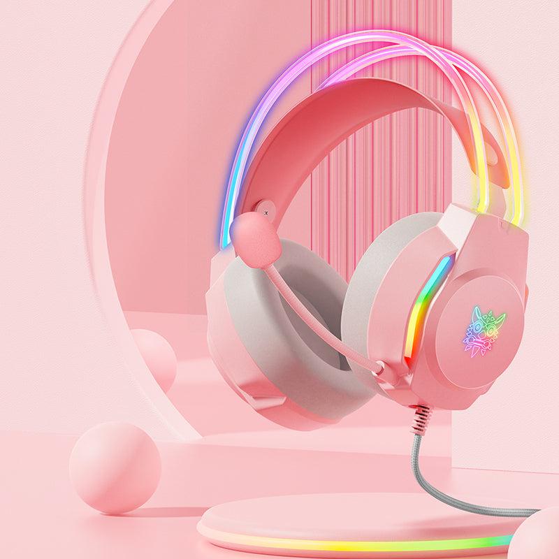 ONIKUMA X26 Head-mounted Earphone RGB Light, Noise Reduction Wired Headphone - onikuma-1