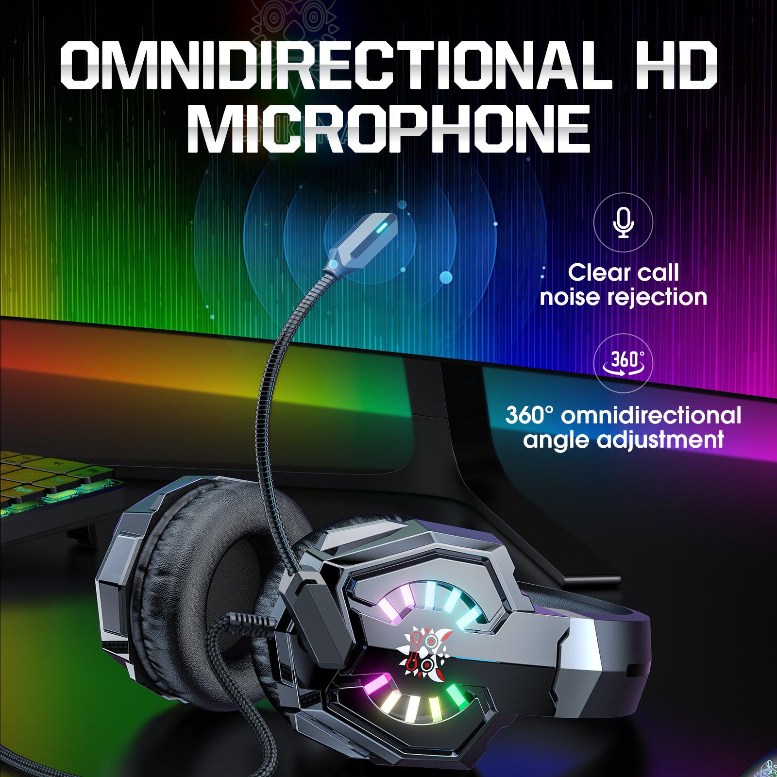 ONIKUMA X32 Wearable Wired Gaming Headset with Omnidirectional HD Microphone