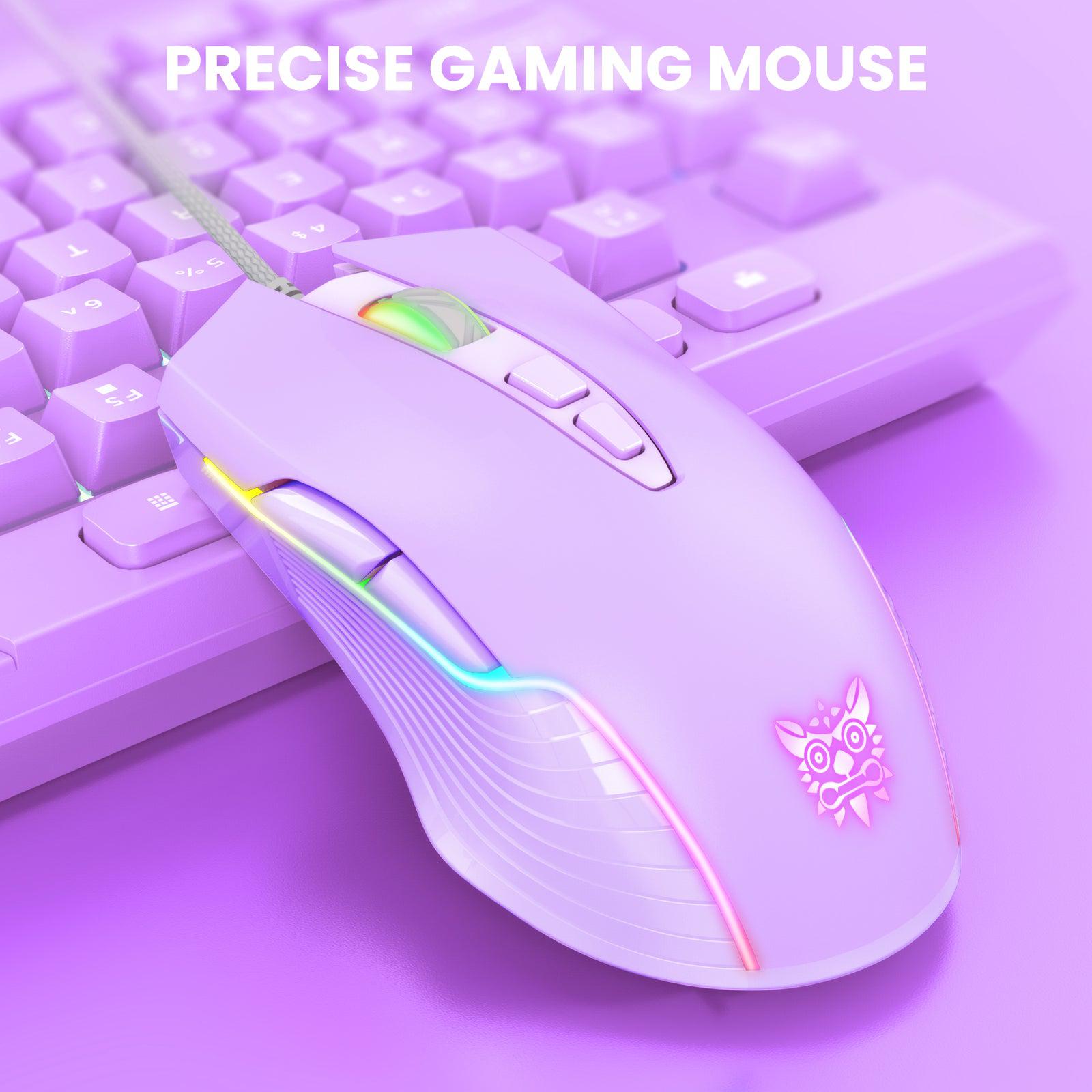 ONIKUMA CW905 6400 DPI Wired Gaming Mouse with Breathing LED Colors