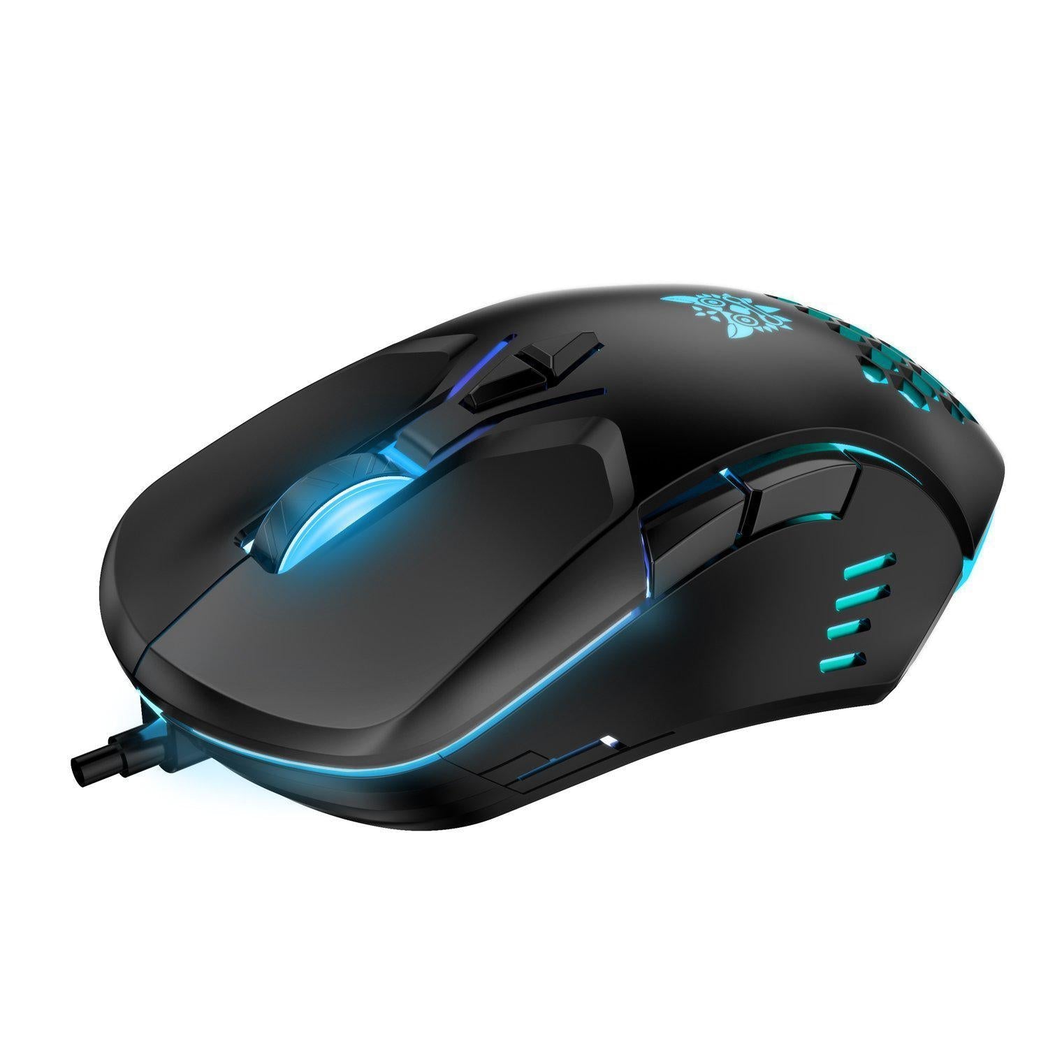 ONIKUMA CW902 Wired Gaming Mouse RGB Optical Mause With Colorful Lighting, PC Laptop Adjustable DPI Mechanical Mouse