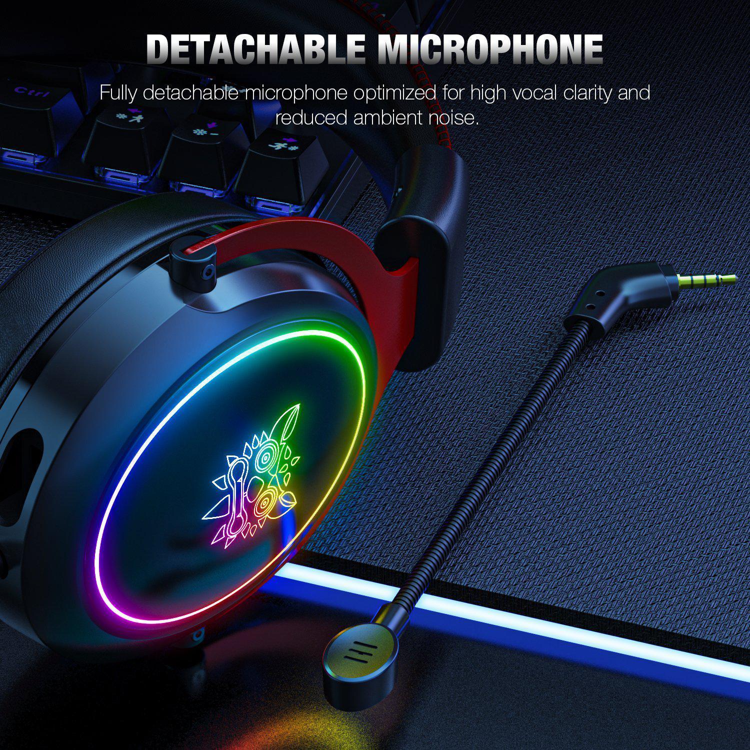 ONIKUMA X10 RGB Wired Gaming Headset with Detachable Mic - onikuma-1