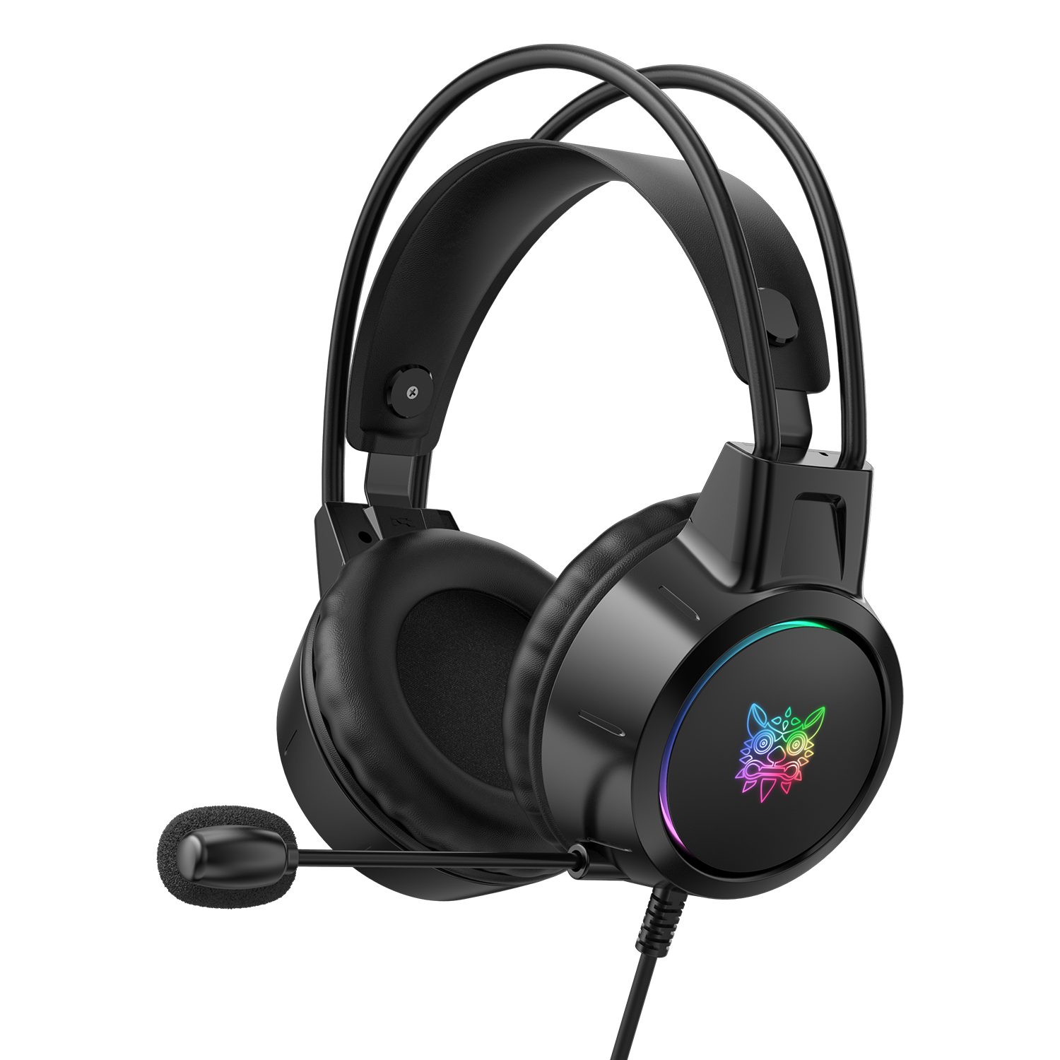 ONIKUMA X15 Double-Head Beam Noise Cancelling Microphone Durable Stereo Surround Gaming Headphones RGB Audifonos Alambricos Gaming Headset