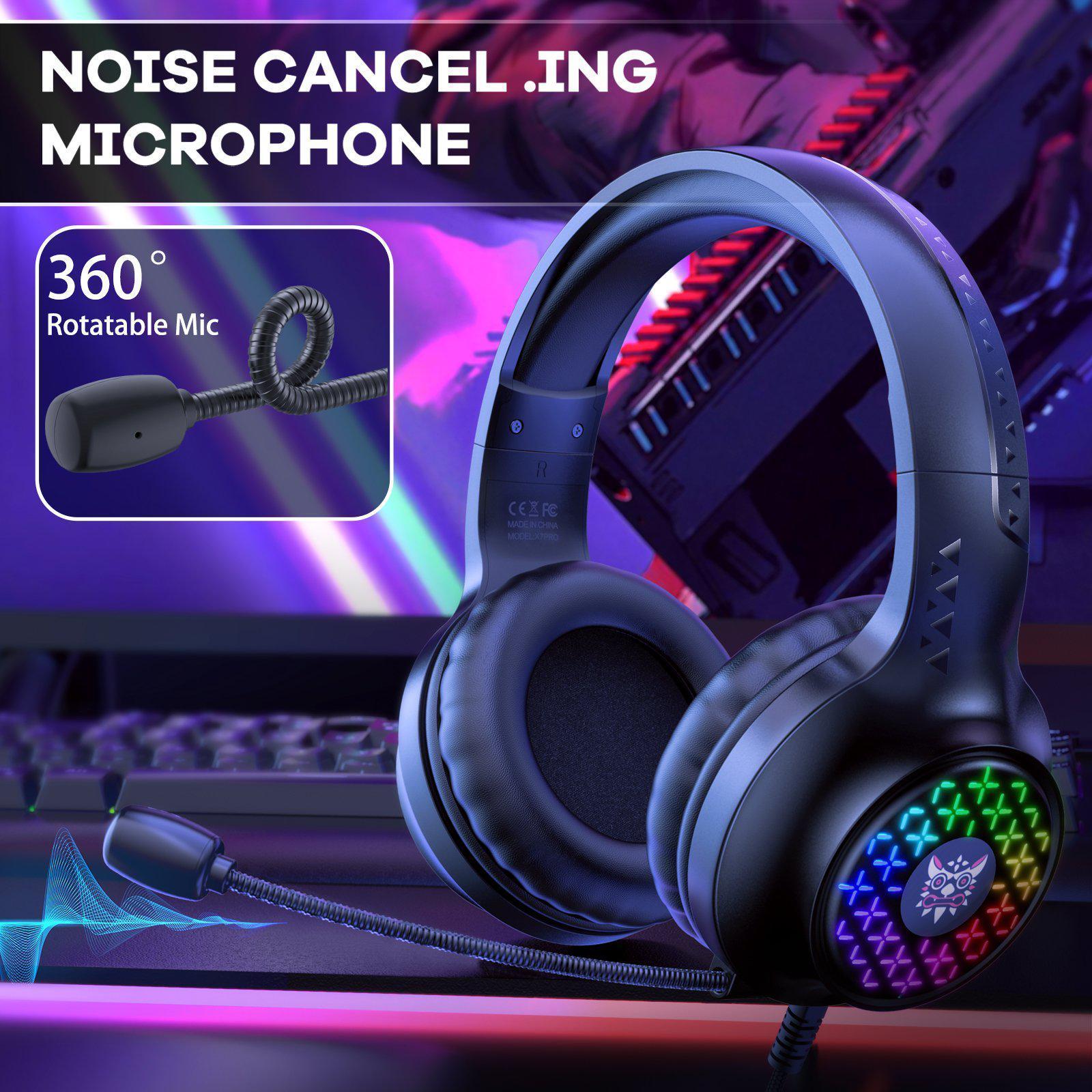 ONIKUMA X7 PRO Wired RGB Light Noise-canceling Gaming Headset - onikuma-1