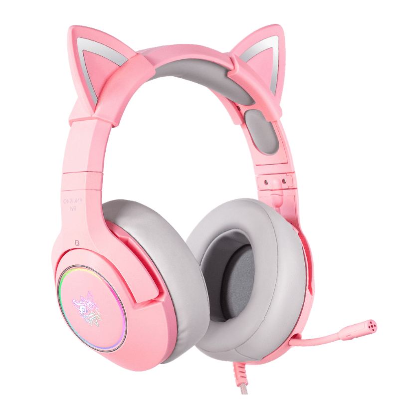 ONIKUMA K9 with Cat Ears——Elite Stereo Gaming Headset for PS4, Xbox, PC and Switch