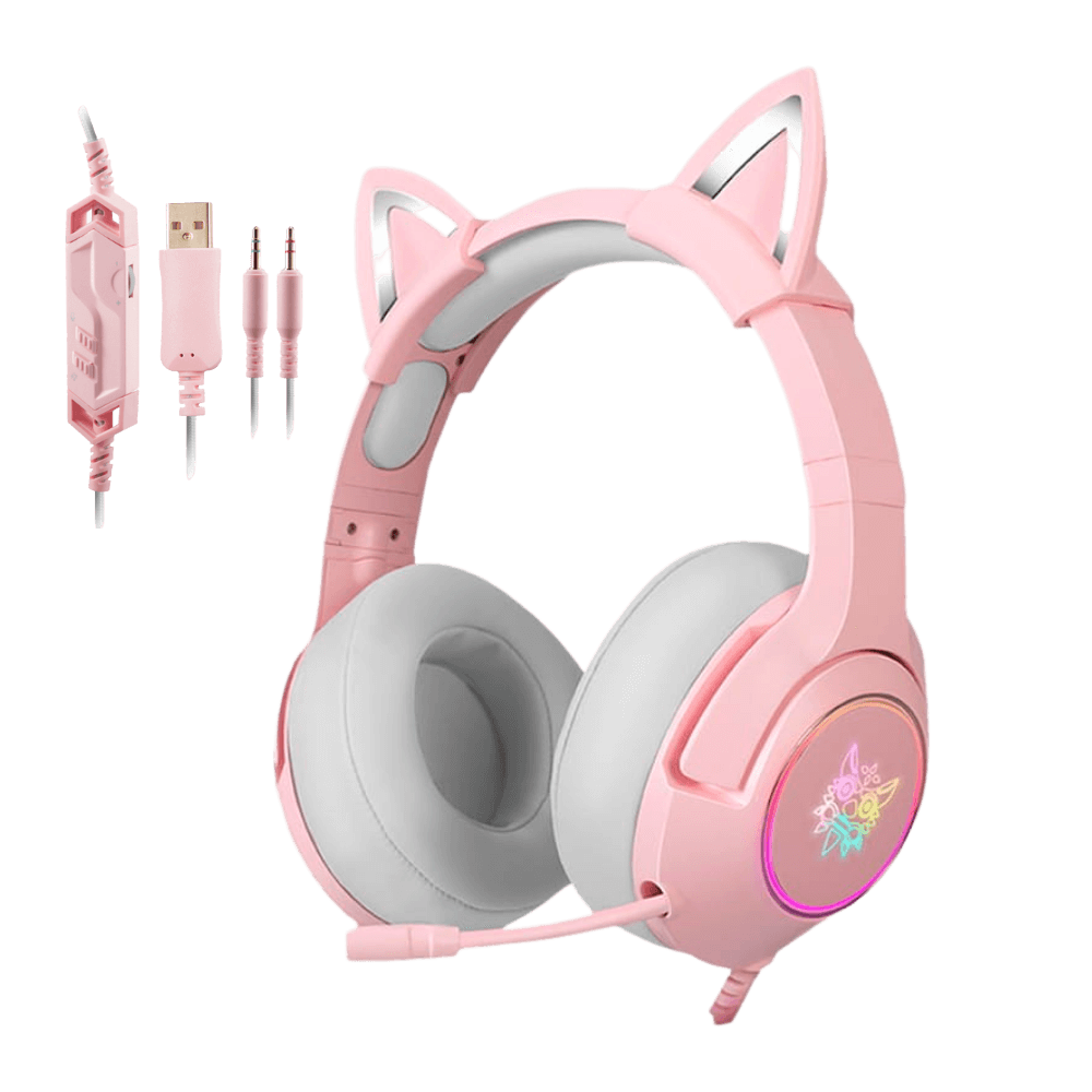 ONIKUMA K9 with Cat Ears——Elite Stereo Gaming Headset for PS4, Xbox, PC and Switch